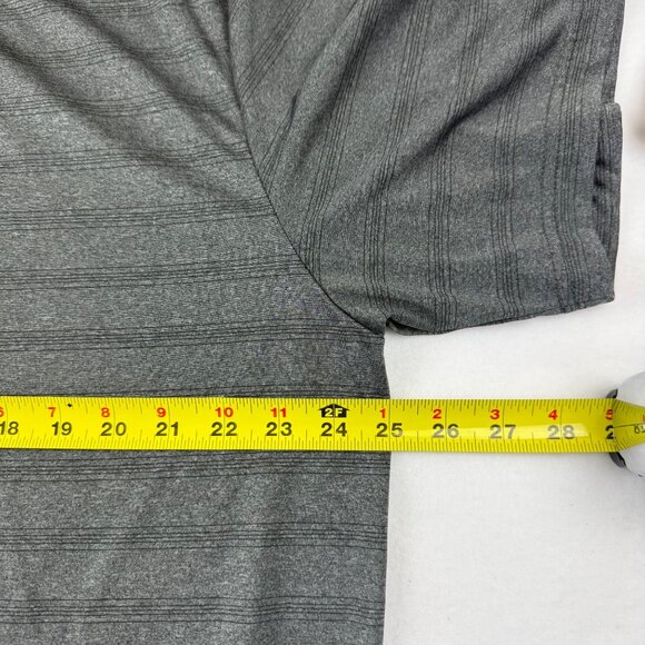 Grand Slam Men's Performance Striped Grey Polo Shirt Size XXL Short Sleeve - Picture 7 of 8